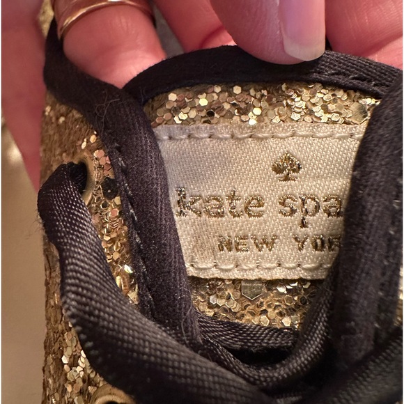 Keds x Kate spade gold glitter shoes SZ 6.5 - Picture 7 of 8